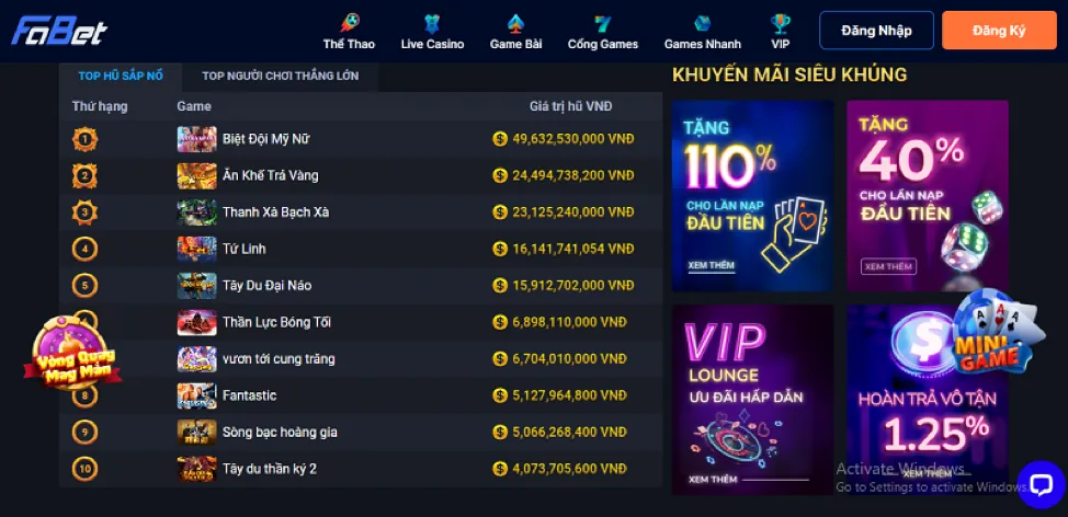 Trò chơi Blackjack